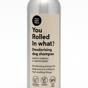 You rolled in what? Deodorising Shampoo