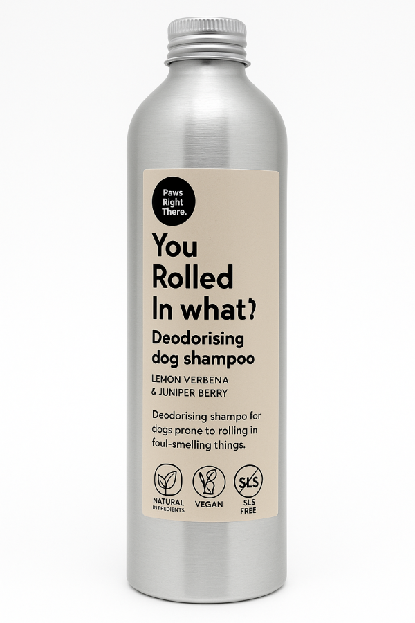 You rolled in what? Deodorising Shampoo