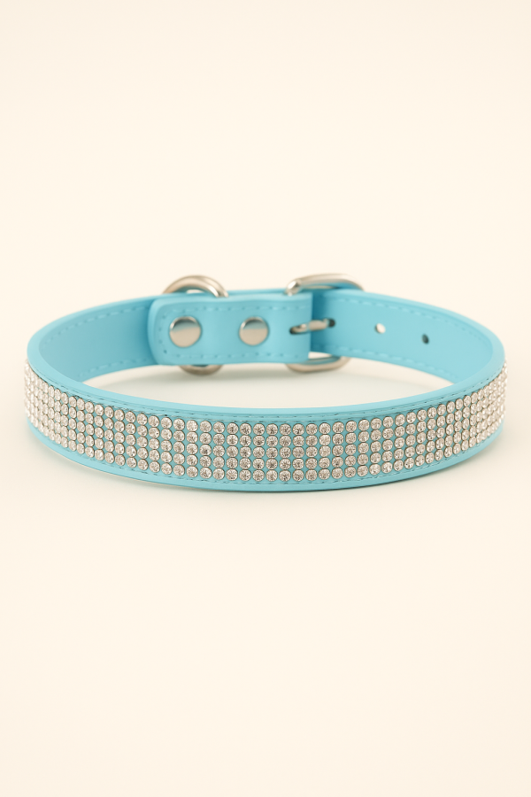 Velvet collar with  oval buckle - Image 5