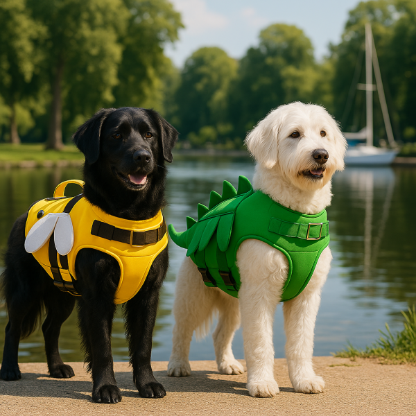 Float & Flaunt: Boutique Dog Life Jackets – Bee & Dino Editions