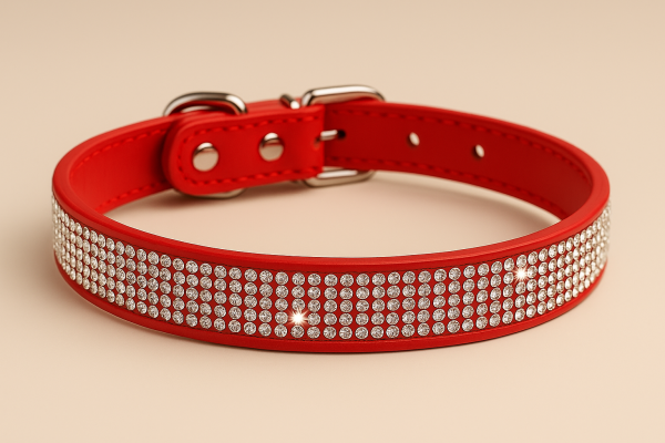 Velvet collar with  oval buckle - Image 4