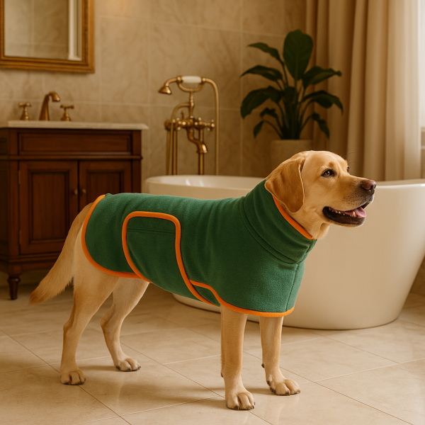 The Pawsh Pup Bathrobe – Because Even Spa Days Deserve Style, Darling - Image 2