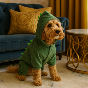 🦖 “Rawr Darling!” Luxe Dino Hoodie Costume
