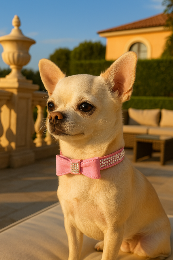 The Duchess” Velvet Bow Collar – Luxe Edition in Amethyst, Blush, or Teal Frost - Image 2
