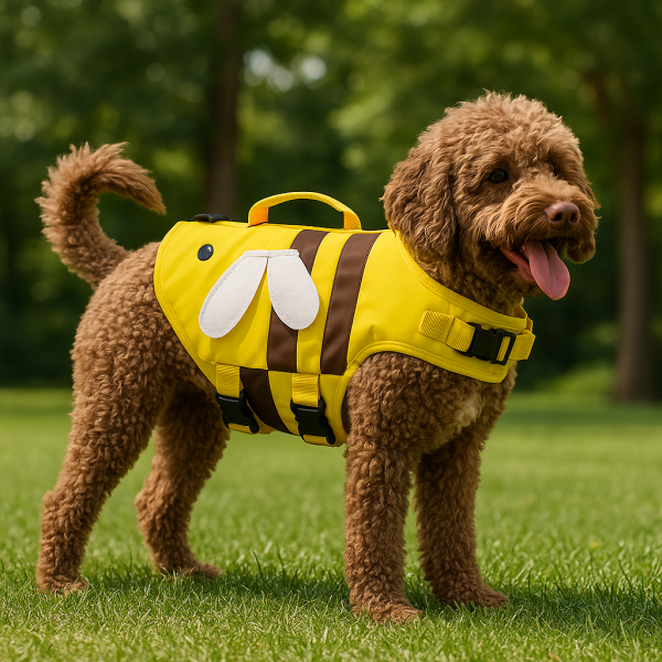 Float & Flaunt: Boutique Dog Life Jackets – Bee & Dino Editions - Image 2