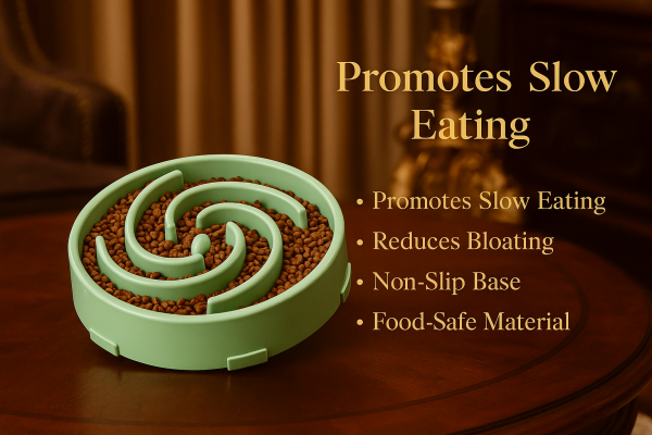 Slow feeding bowl