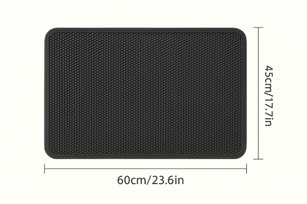 The Purrfect Throne: Luxe Anti-Scatter Cat Litter Mat for Chic Fluffballs - Image 2