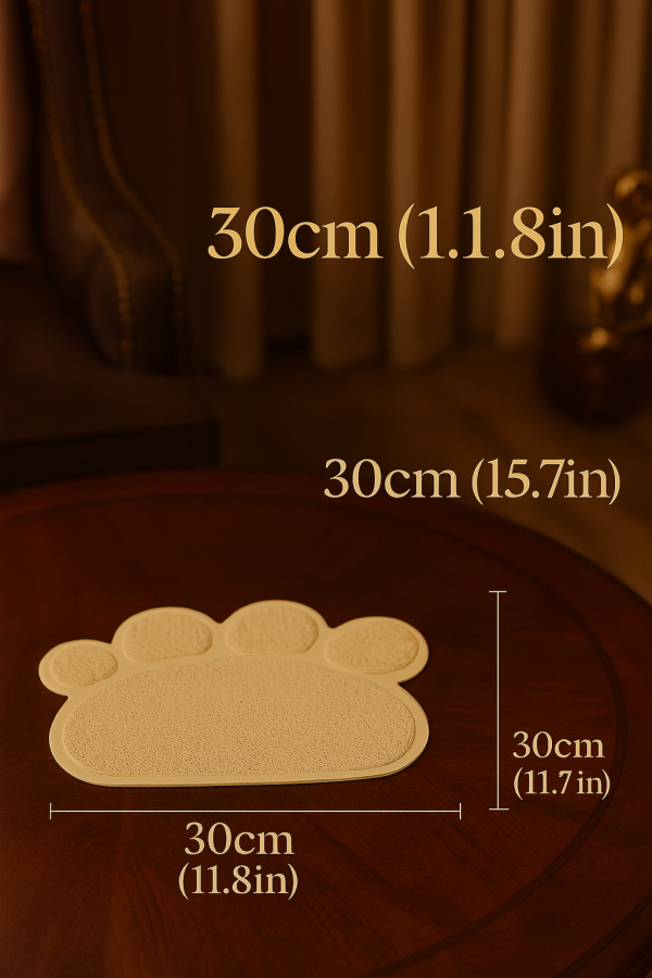 Cat Litter Catching Mat - Paw Shaped - Image 7