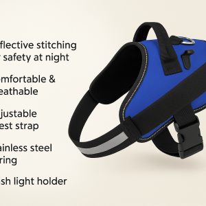 The Luxe Stride!  Reflective Dog Harness – Where Style Meets Strength