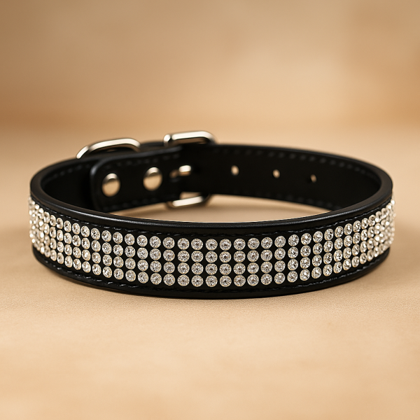 Velvet collar with  oval buckle - Image 7