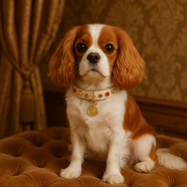 The Majestic Bijou Collar – Gem-Studded Elegance for Cats & Cavaliers” - Image 2
