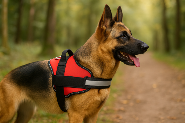 The Luxe Stride!  Reflective Dog Harness – Where Style Meets Strength - Image 3