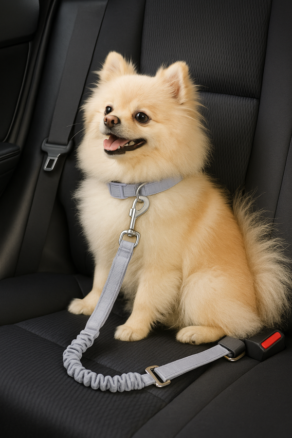 Luxury Bungee Dog Car Seatbelt Lead – Adjustable & Chic - Image 4