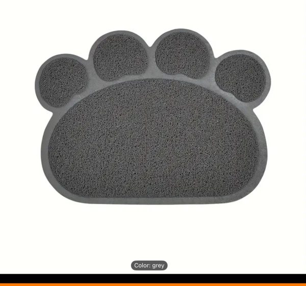 Cat Litter Catching Mat - Paw Shaped - Image 2