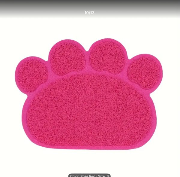 Cat Litter Catching Mat - Paw Shaped - Image 5