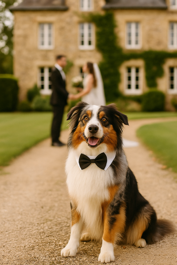 The Pawfect Look: Wedding Day Tux Collar”