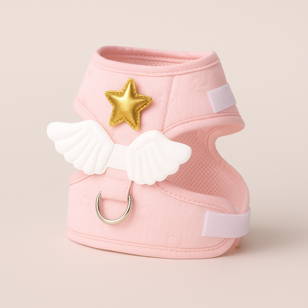 Celestial Escape™ Angel Wing Cat Harness & Lead Set – Starry Safety Meets Sky-High Style” - Image 2