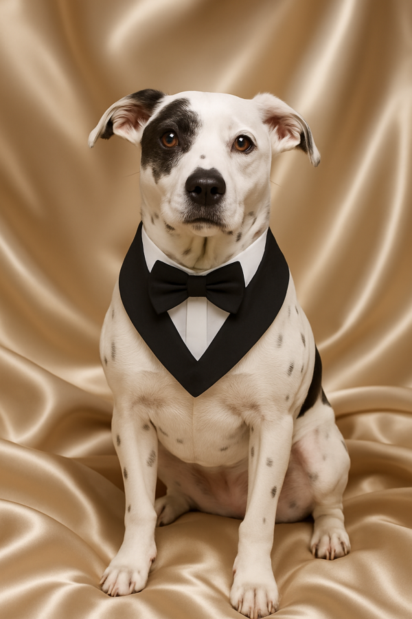 “The Barkshire Tux” – Formal Dinner Suit Collar with Bowtie
