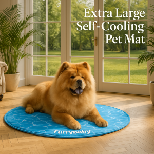 Luxury XL Cooling Dog Mat – No Water, No Power, Just Instant Chill