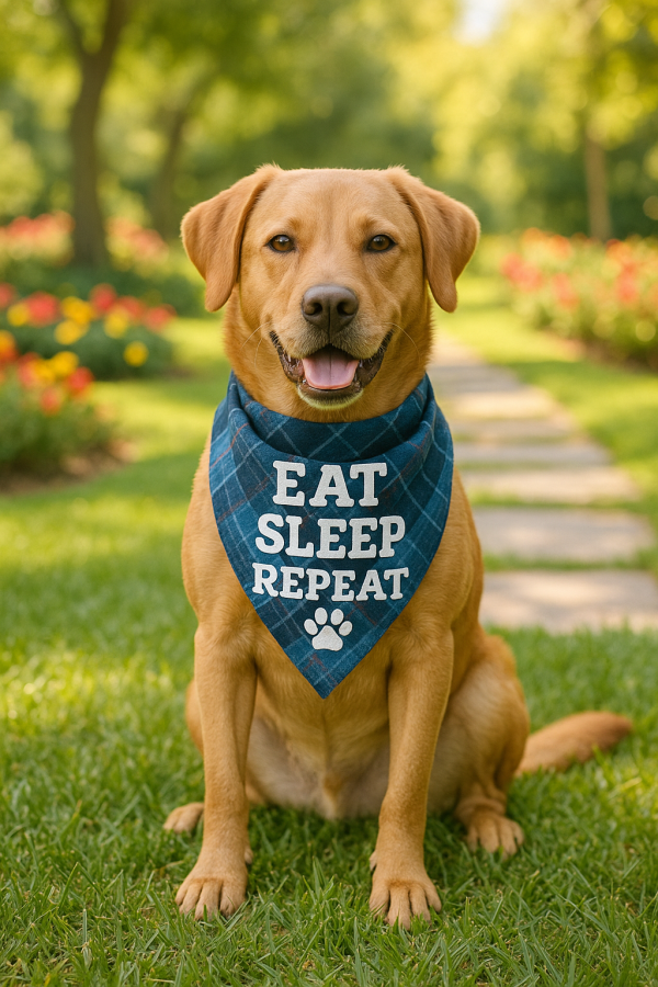 Doggo Daily Routine – Blue Plaid Edition