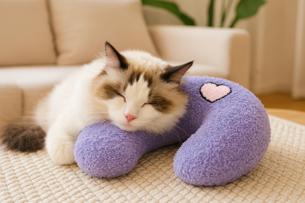 “The Paws & Whiskers Luxe Cloud Pillow Collection” Because even royalty deserves a rest. - Image 2