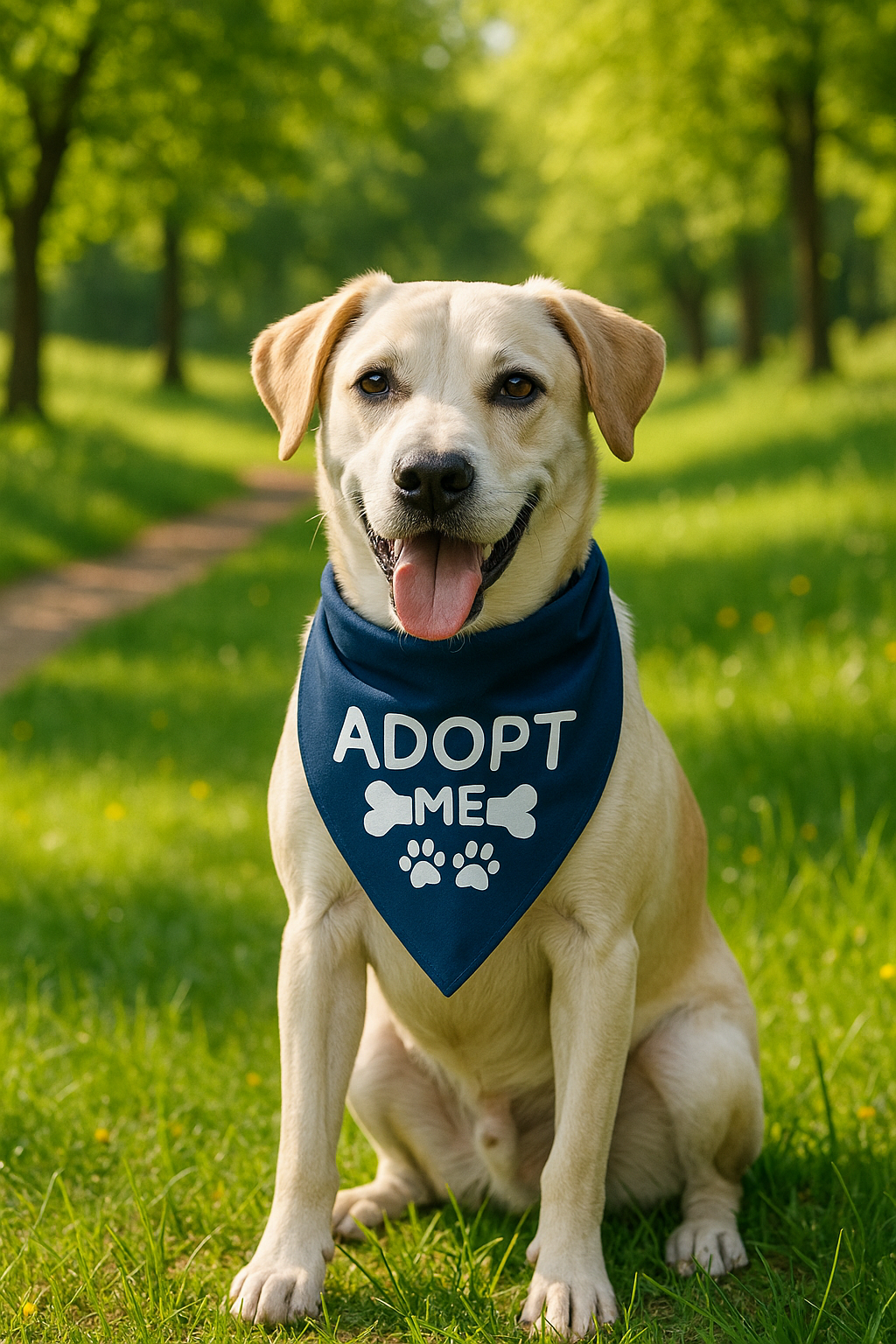 Looking for Love — ‘Adopt Me’ Bandana - Image 2