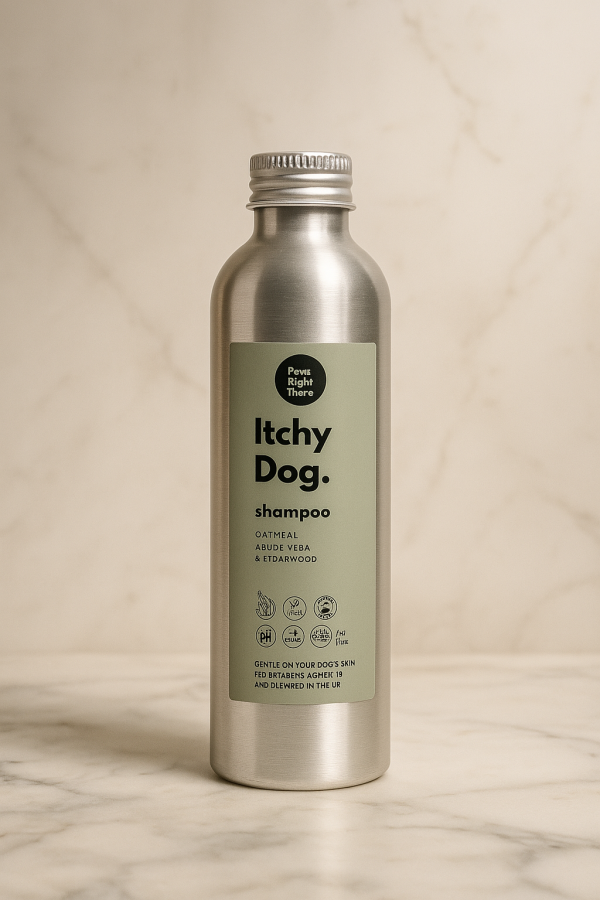 Paws Right There – Itchy Dog. Shampoo  Oatmeal & Aloe Vera with Cedarwood & Chamomile