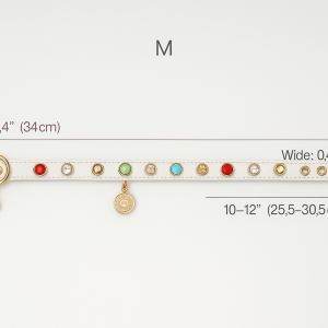 The Majestic Bijou Collar – Gem-Studded Elegance for Cats & Cavaliers”