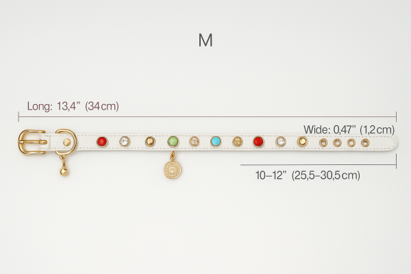 The Majestic Bijou Collar – Gem-Studded Elegance for Cats & Cavaliers”
