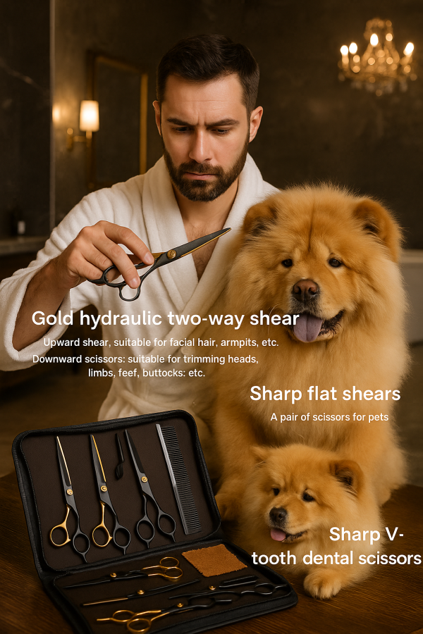 🖤 Golden Precision Grooming Kit – 7-in-1 Elite Edition - Image 3