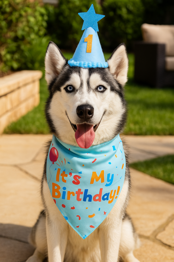 “Birthday King Celebration Set – Hat & Bandana Duo”