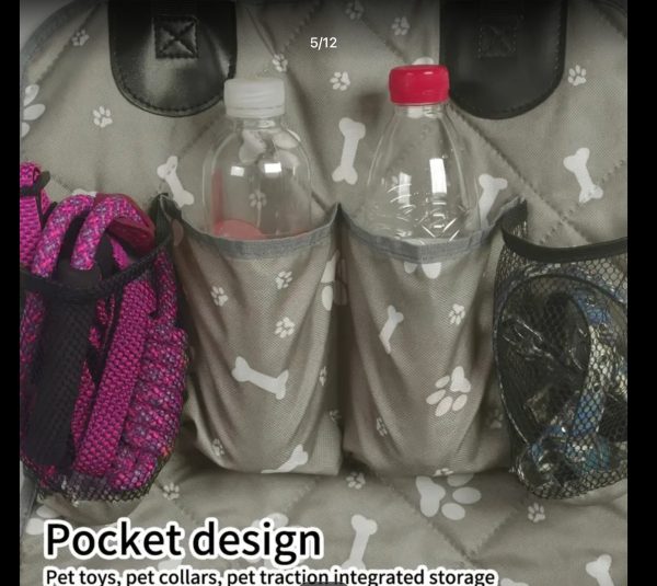 Pawsport Perch, Luxe Booster Seat – Blush Pink or Pebble Grey & White - Image 4