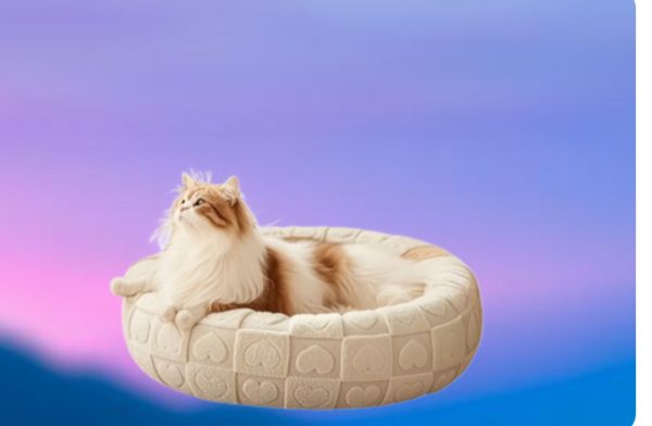 The “Pillow Paws Deluxe” Heart-Quilted Lounger - Image 2