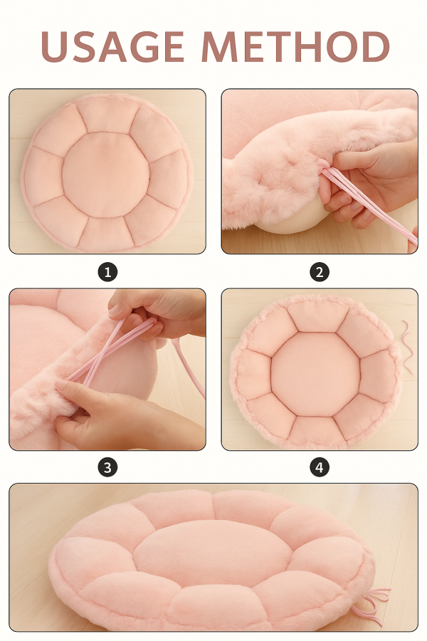 The Petal Plush Luxe Lounger – Blush Comfort for the Most Pampered Paws - Image 3