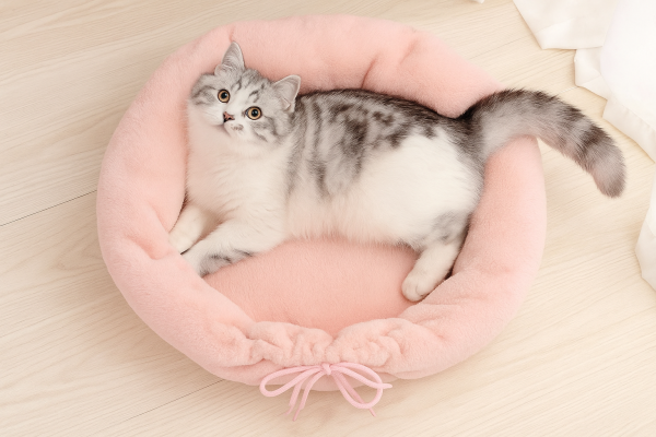 The Petal Plush Luxe Lounger – Blush Comfort for the Most Pampered Paws - Image 2