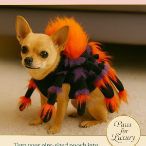 🕷️ Arachnid Chic: The Eight-Legged Statement Piece -Pet Spider Costume