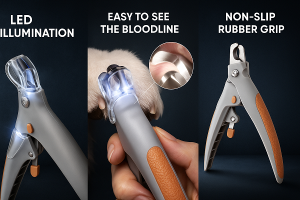 “Precision Pawdicure™ LED Nail Clippers – Luxury Care for Posh Paws” - Image 2