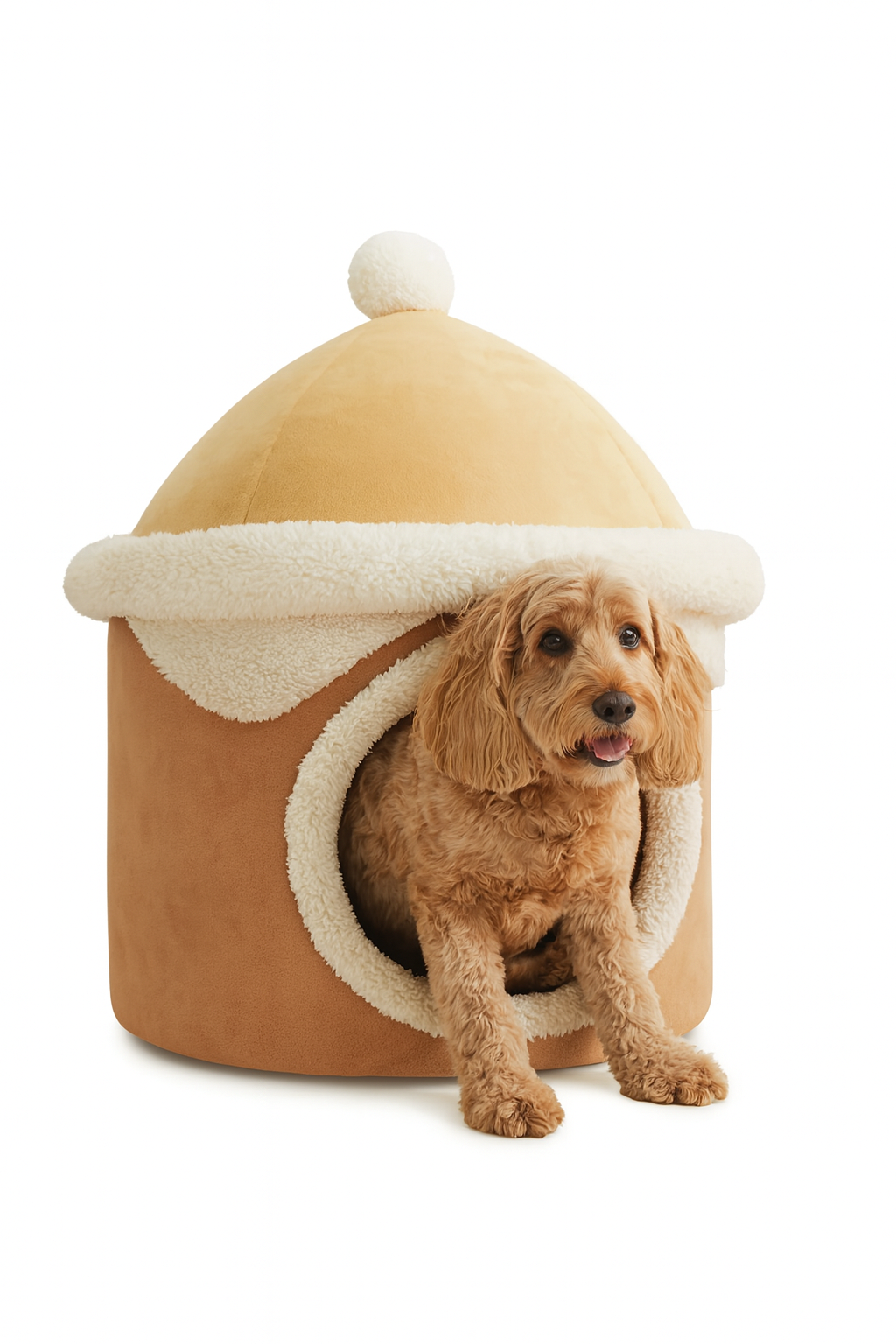 “The Sweet Retreat – Luxury Ice Cream Cone Plush Pet Bed” - Image 2