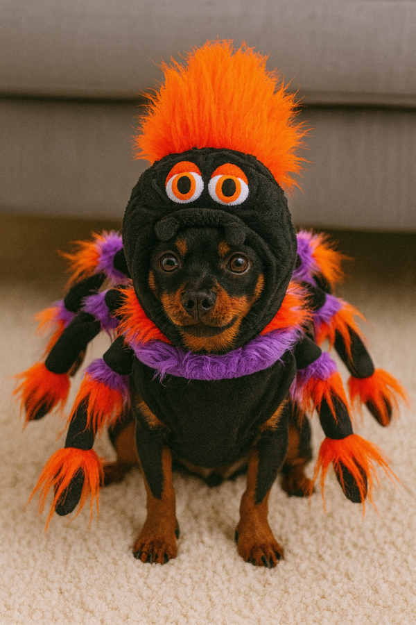 “Creepy-Chic Couture: The Arachnid Showstopper for Teeny Tails” - Image 2