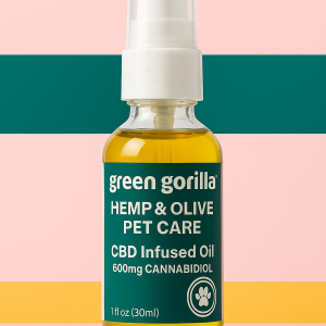Green Gorilla Hemp & Olive Pet Care CBD Oil – 600mg / 30ml