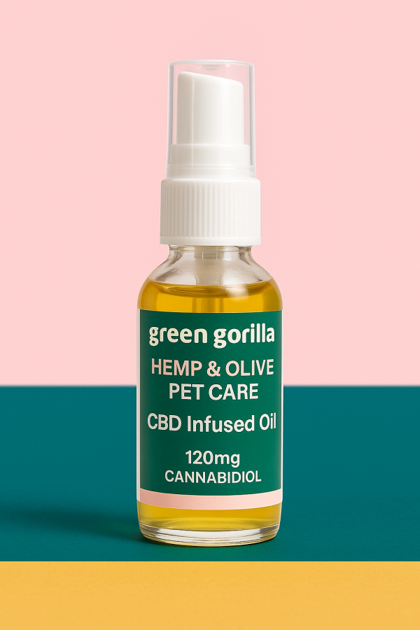 Green Gorilla Hemp & Olive Pet Care CBD Oil for Pets – 150mg / 30ml